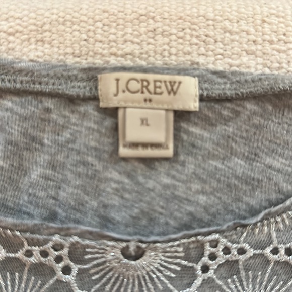J.Crew long sleeved lace t-shirt - Picture 2 of 4